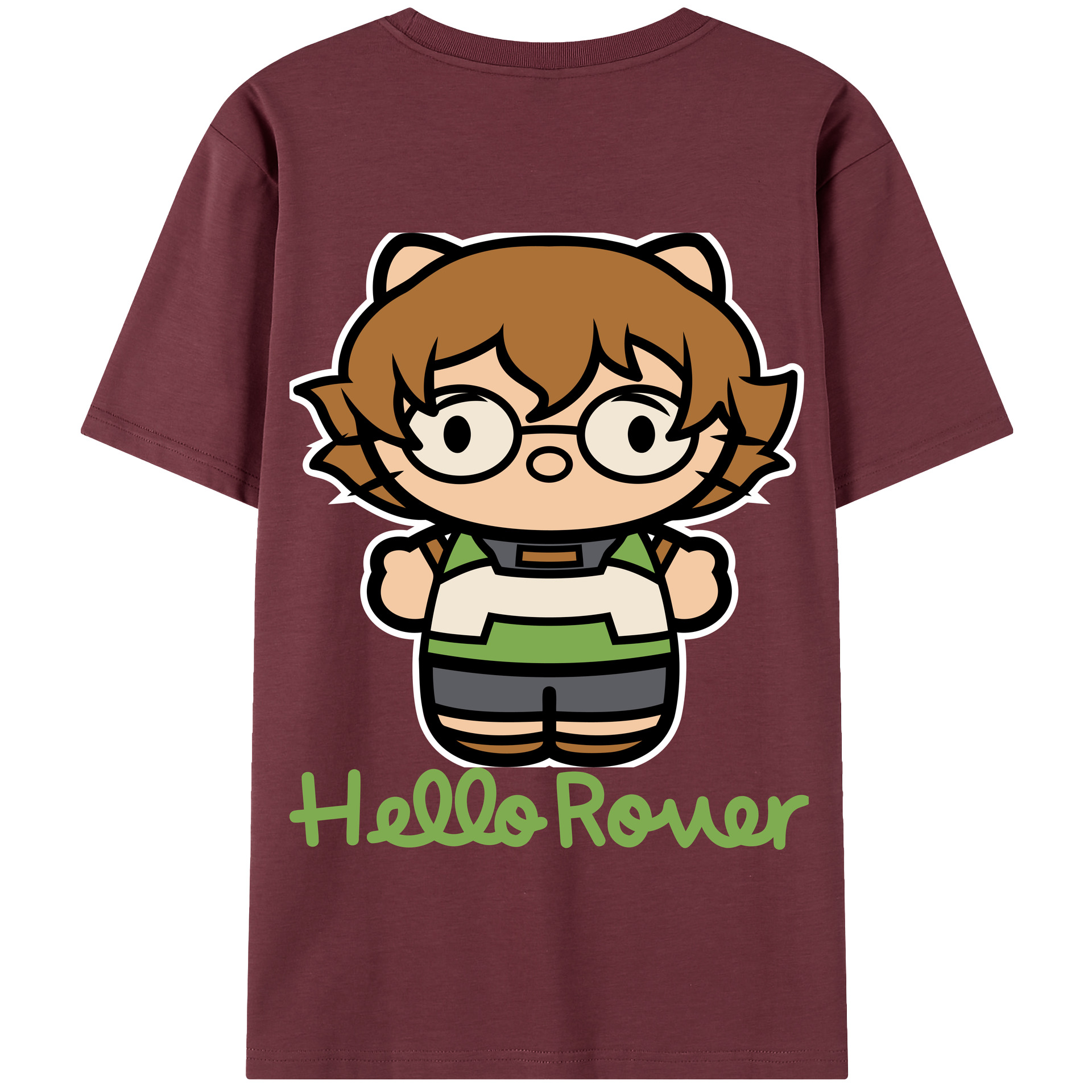 （画像用） Hello Kitty ハローキティ 綿100％半袖Tシャツ（背面プリント）